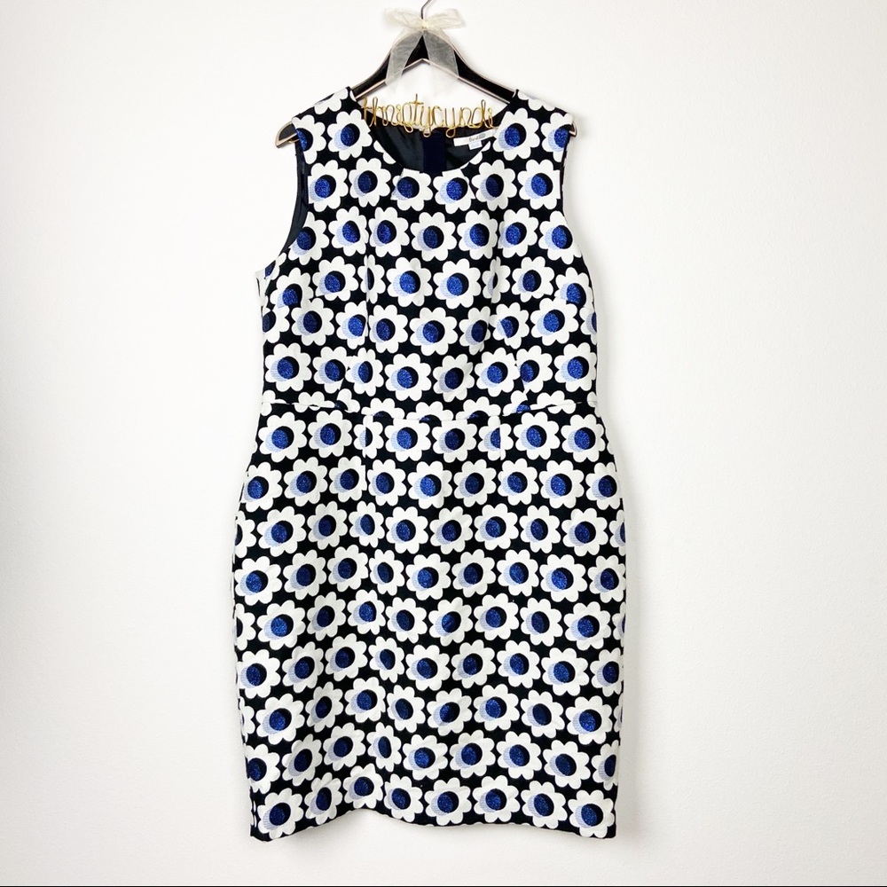 Boden flower Harriet sleeveless shift dress